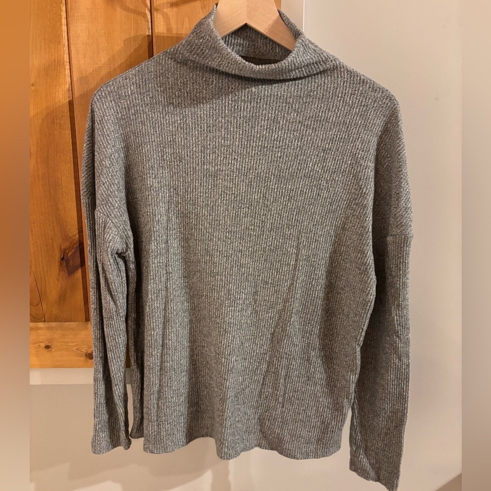 A New Day Heather Gray Knit Top